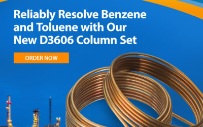 Nowy zestaw kolumn firmy RESTEK do rozdziału BENZENU I TOLUENU według the ASTM Method D3606